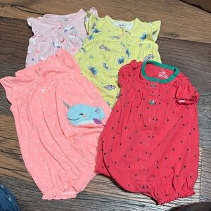 4count Carters 6m rompers